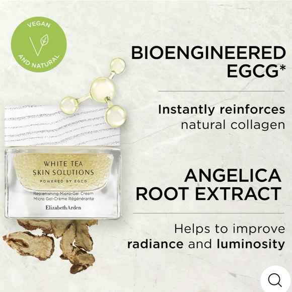 NIB WHITE TEA SKIN SOLUTIONS REPLENISHING MICRO-GEL CREAM BY ELIZABETH ARDEN - Picture 6 of 7